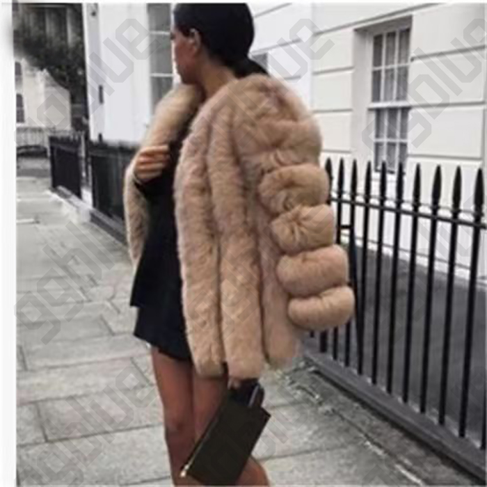 Femmes Faux lapin et raton laveur manteau de fourrure nouvelle femme hiver épais femmes pardessus chaud grande taille en peluche fourrure femme veste manteau vêtements d'extérieur dames vêtements