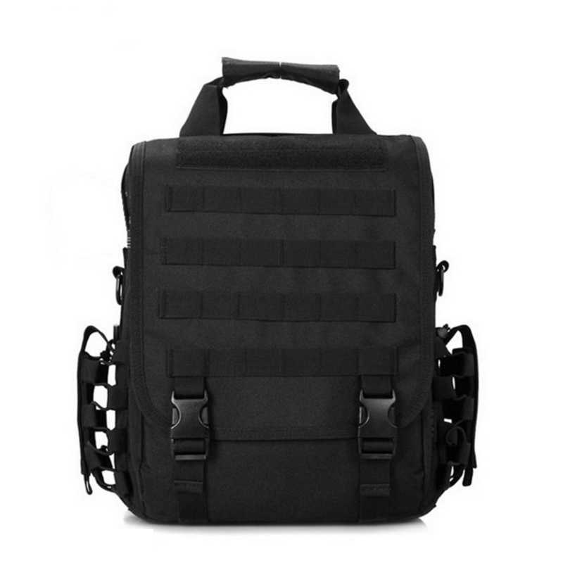 Vandringspåsar Taktisk militär 14 '' Laptop Bag Molle axel ryggsäck armé camping vandring resor utomhus väska mäns messenger ryggsäck l221014