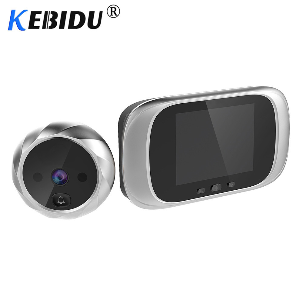 Deurbellen LCD Digitaal 2,8 inch kleurscherm 90 graden oog elektronische Peephole Camera Viewer Outdoor Bell 221025