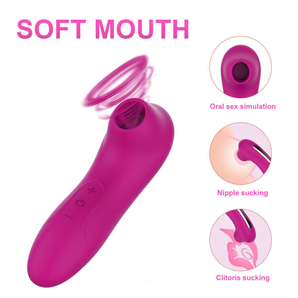 Articoli di bellezza Aspirazione clitoride Vibratore succhiante vaginale 10 velocità Stimolatore capezzolo vuoto femminile Masturbatore sexy Prodotto adulto