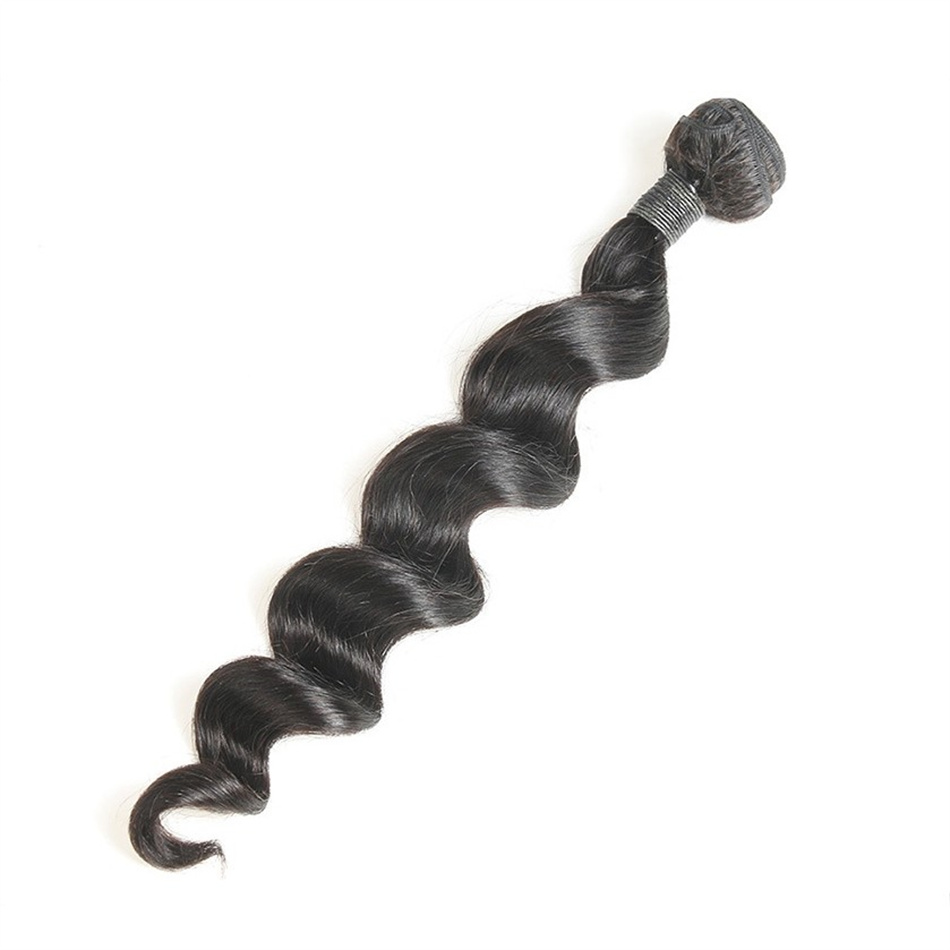 9a Mongolian Remy Human Hair Weaves 3 Bunds Loose Wave Natural Color Hair Extensions for Women