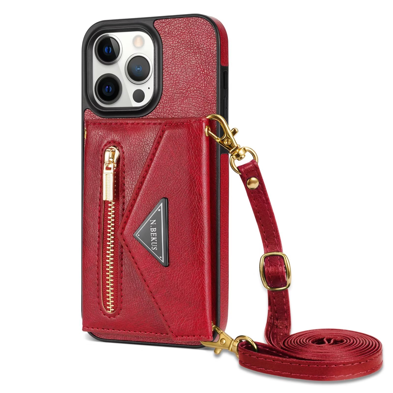 Fashion Phone Cases For Iphone 15 14 13 12 11 Mini Plus Max X XR XS 8 7 Back Leather Case Zipper Multi Card Skin Sensation