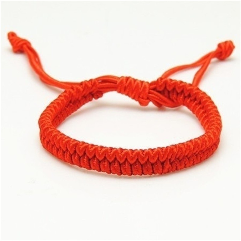 Bracelet de corde de fil rouge de mode Bracelet de corde fait main chanceux pour les femmes hommes amoureux de bijoux