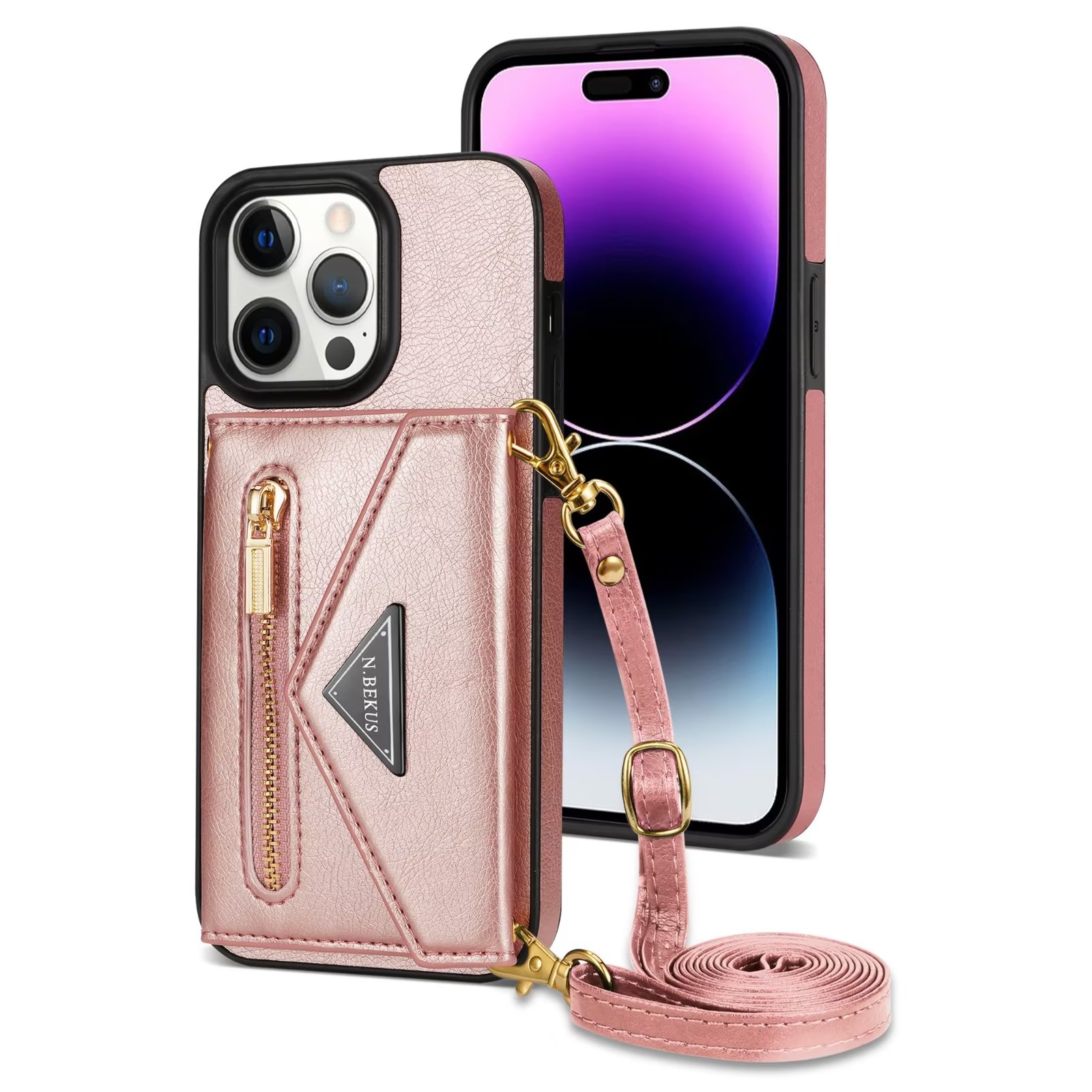 Fashion Phone Cases For Iphone 15 14 13 12 11 Mini Plus Max X XR XS 8 7 Back Leather Case Zipper Multi Card Skin Sensation