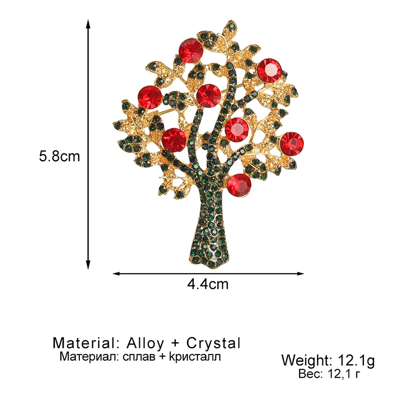 Yeni Noel Hediyesi Broş Kırmızı Siyah Kristal Noel Ağacı Kardan Adam Kalp Parıltılı Pin Moda Takı Süslemeleri