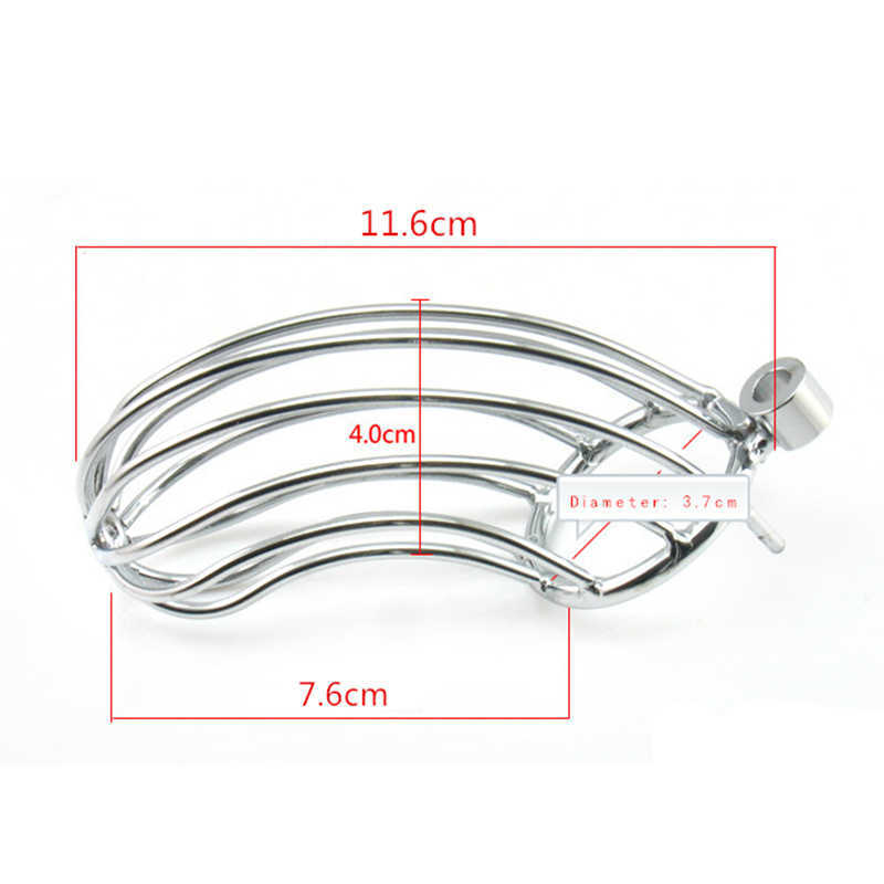 Beauty Items CHASTE BIRD Male Stainless Steel Cock Cage Penis Ring With Lock Chastity Device BDSM Bondage Adult Products sexy Toys For Men Gay