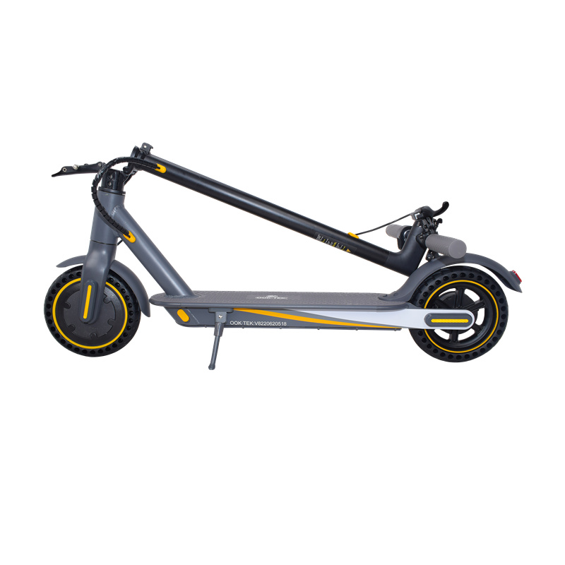 EU US Warehouse Foldbar 8.5-tums Electric Smart Scooter V8 350W 10.5AH Battery Max k￶rstr￤cka 26 km-33 km dubbla bromsskoter med smart app