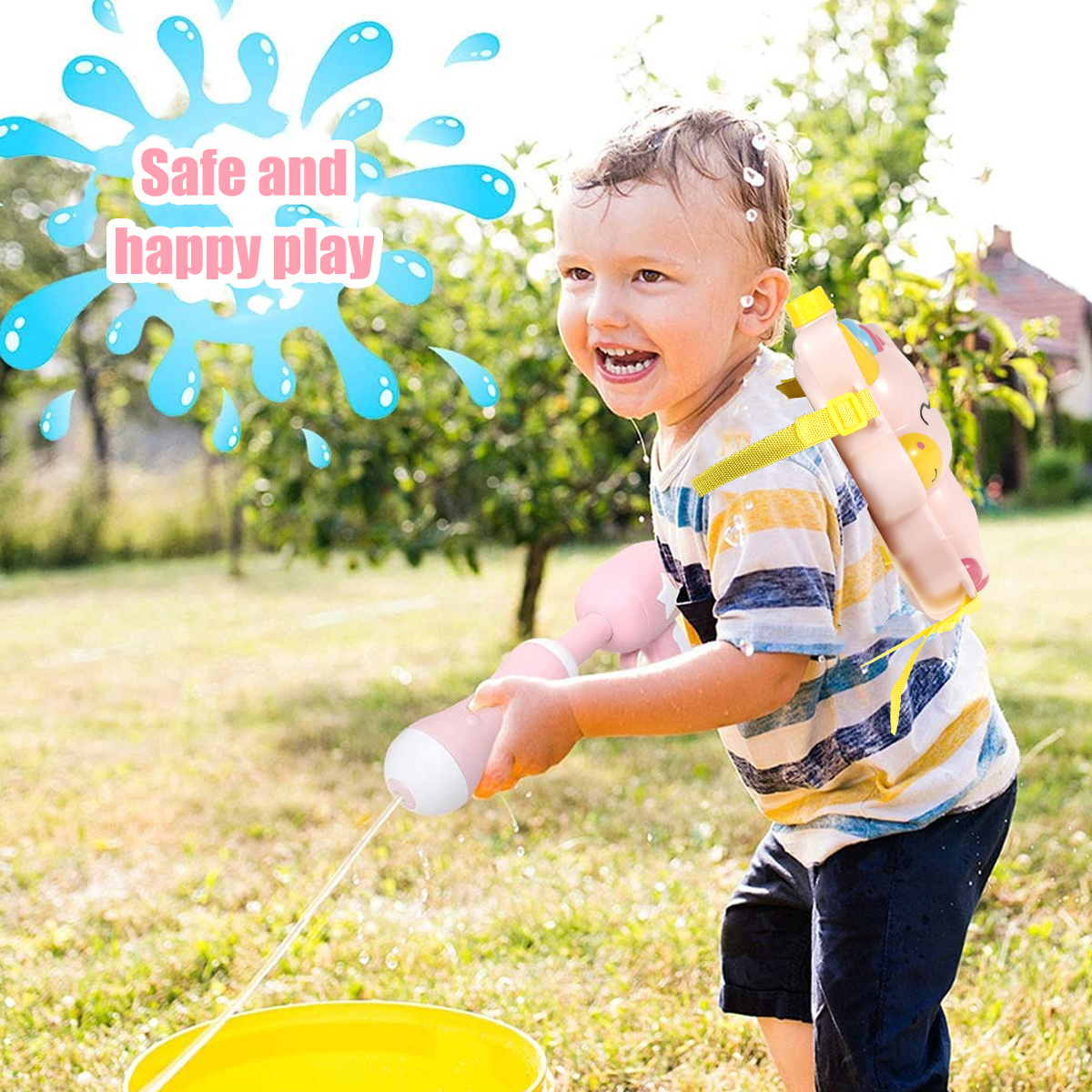 Zaino giocattoli pistola Acqua bambini con serbatoio ad alta capacità da 2 litri Giocattolo unicorno con tracolla regolabile Zaino da esterno 221018