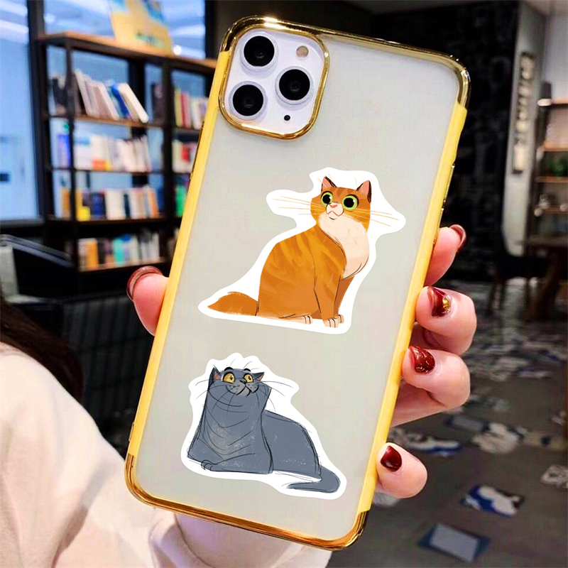 Cute cat Animal Stickers for Kids Teens Vinyl Waterproof Sticker for Laptop Bumper Skateboard Water Bottles Computer Phone BP-267