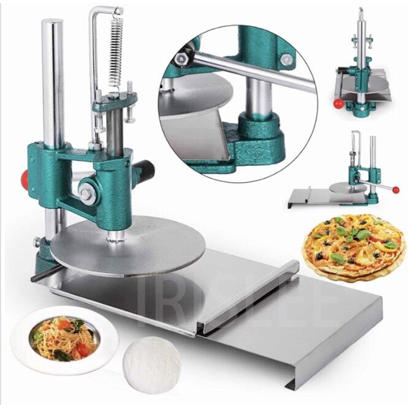 Máquina de achatamento de massa de pizza/massa manual de pressão/manuals pizzas prensa