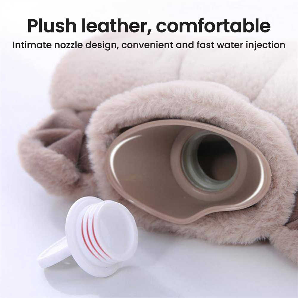 Altro Borsa borsa dell'acqua calda da giardino la casa Tenere al caldo in inverno Protezione morbida riutilizzabile Rivestimento in peluche Scaldamani lavabile e a prova di perdite T221018