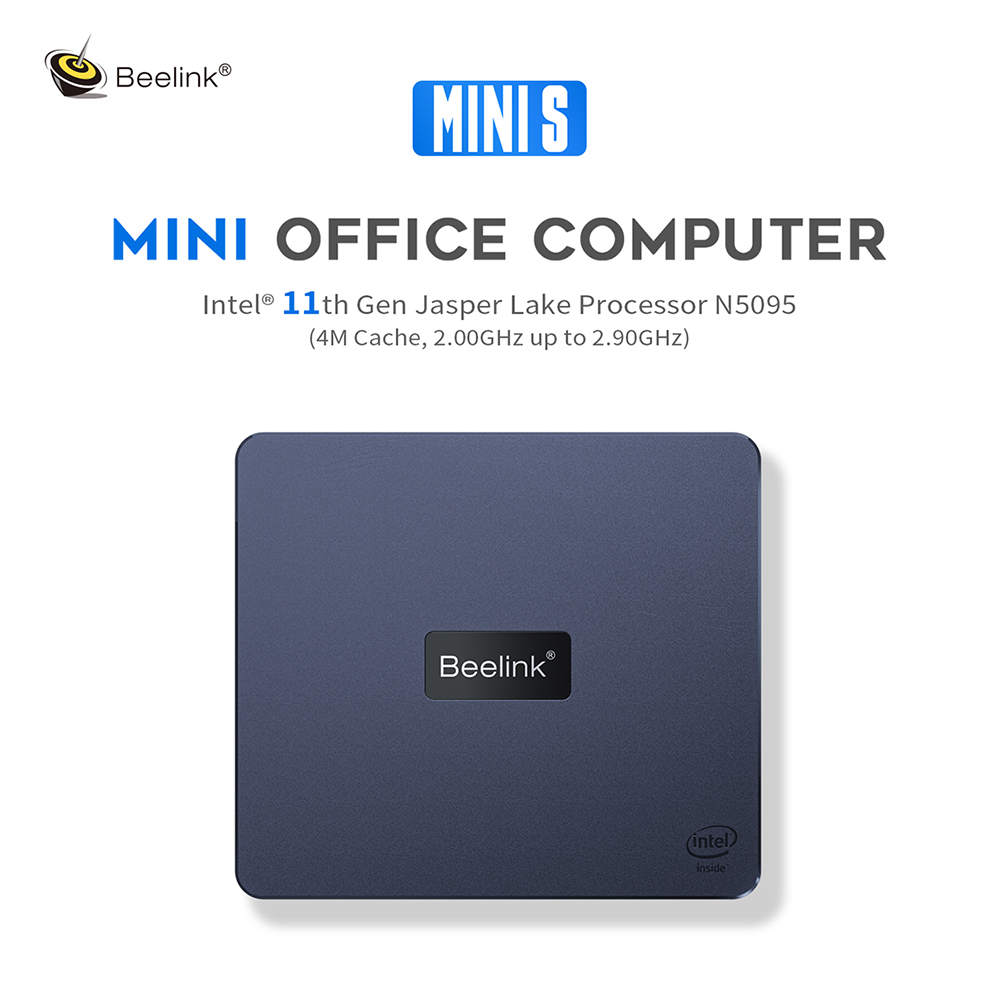 Beelink MINI S Mini PC Windows 11 Intel Celeron N5095 8GB 128GB SSD Desktop MINIPC Gamer Computer VS U59 GK MINI J4125