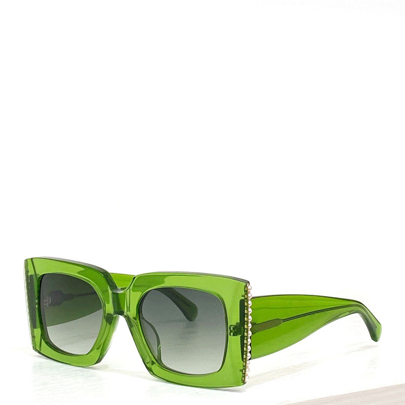 Neue Modedesign-Sonnenbrille 5480 mit quadratischem Rahmen, Bügel verziert mit Perlen, einfacher und beliebter Stil, vielseitiger Outdoor-UV400-Prote294S