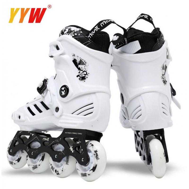Ice Skates Professional Inline Roller Adult Wheels S 90A 72mm 76mm 4 Sneakers Skor Skating Sport Storlek 44 L221014