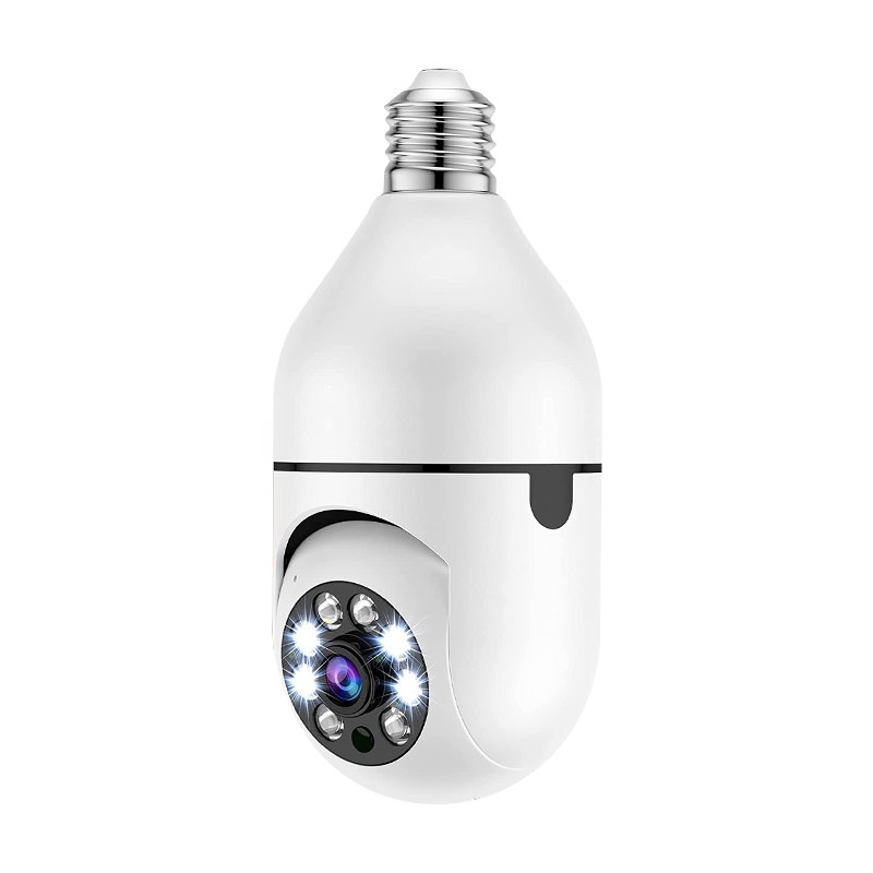 Caméra de Surveillance à ampoule A6 E27 200W HD 1080P, Vision nocturne, détection de mouvement, moniteur de sécurité réseau intérieur et extérieur, Cameras8625888