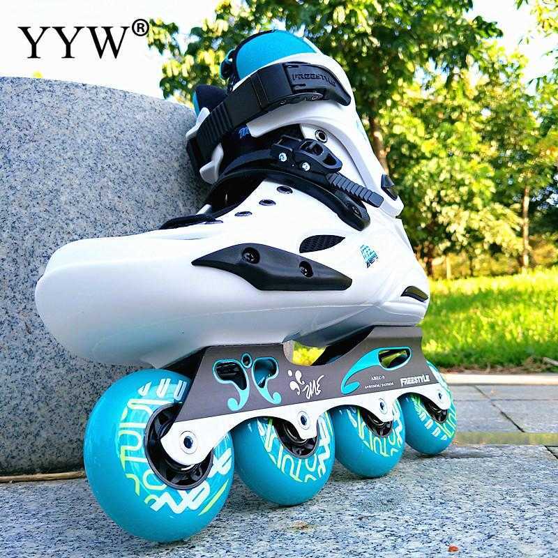 Ice Skates Professional Inline Roller Adult Flashing Speed Skating Shoes Sneakers Black For Outdoor Sport Women Men 4 Wheels L221014