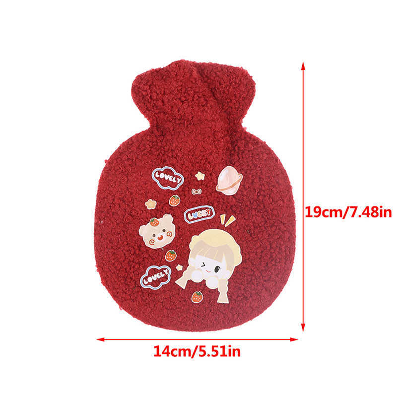 Other Home Garden Cartoon Warm Hot Water Bottle Mini Portable Plush Washable Water Injection Safety Explosion-proof Warm Hands Bag Handwarmer T221018