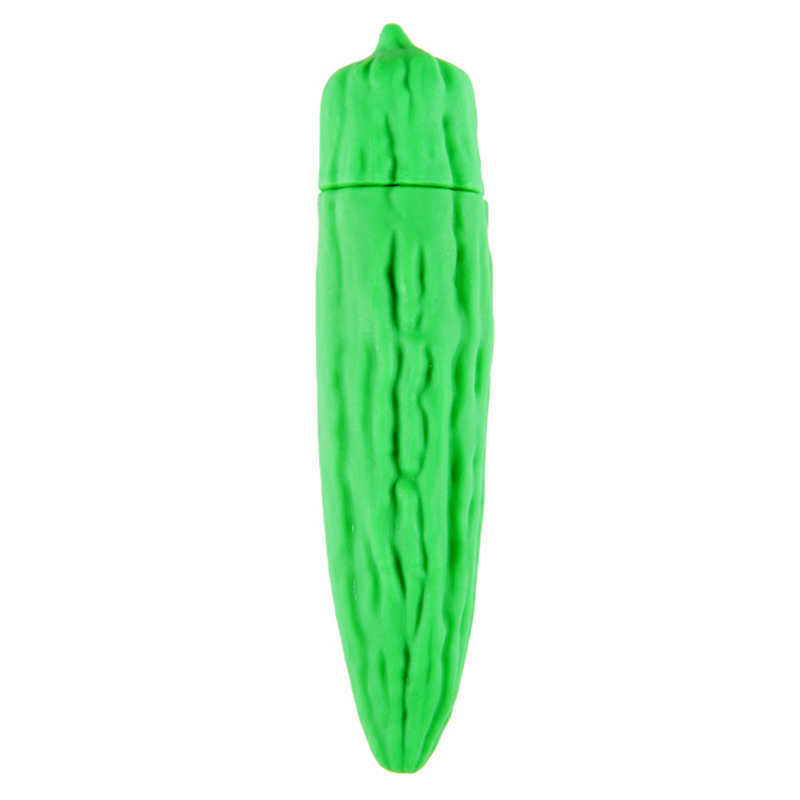 Articoli di bellezza Apparecchio sexy femminile Serie di frutta Bastone da massaggio con zucca amara Vibratore in silicone Sicuro e confortevole Senza batteria Giocattoli sexy EK