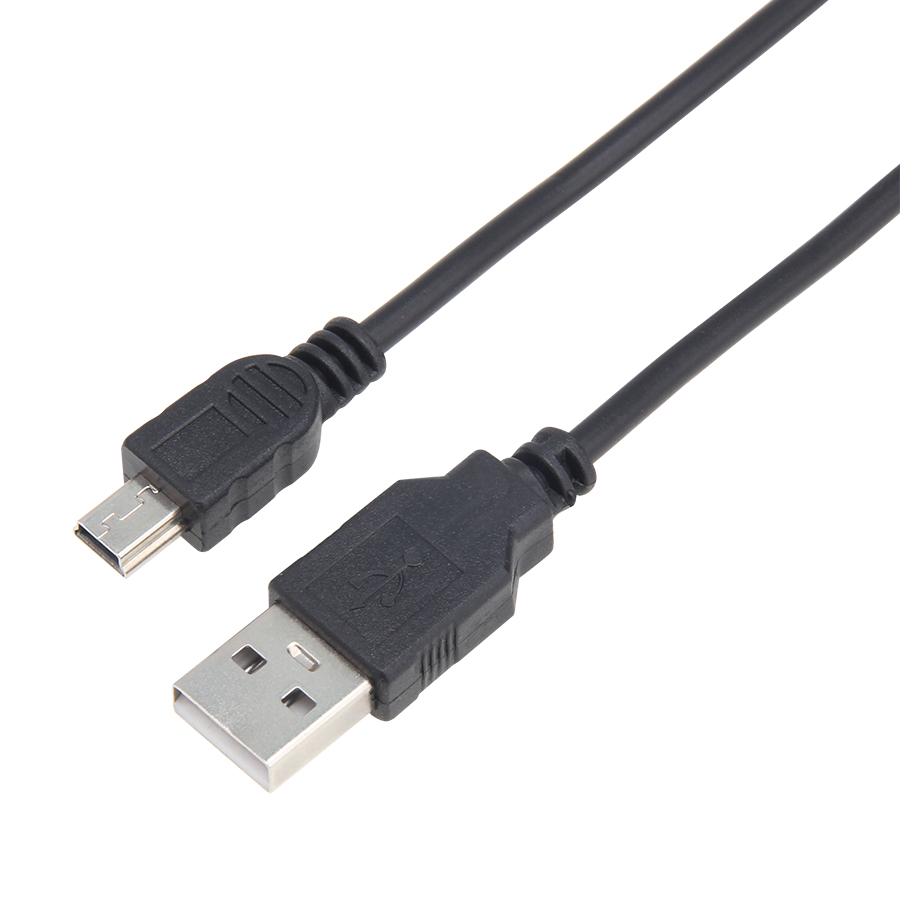 1M Mini 5Pin USB Cabo de carregamento para linha de fio do carregador do controlador Sony PS3