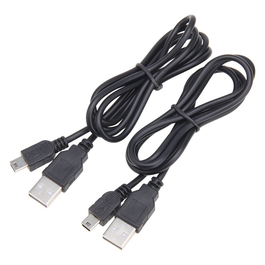 1M Mini 5Pin USB Cabo de carregamento para linha de fio do carregador do controlador Sony PS3