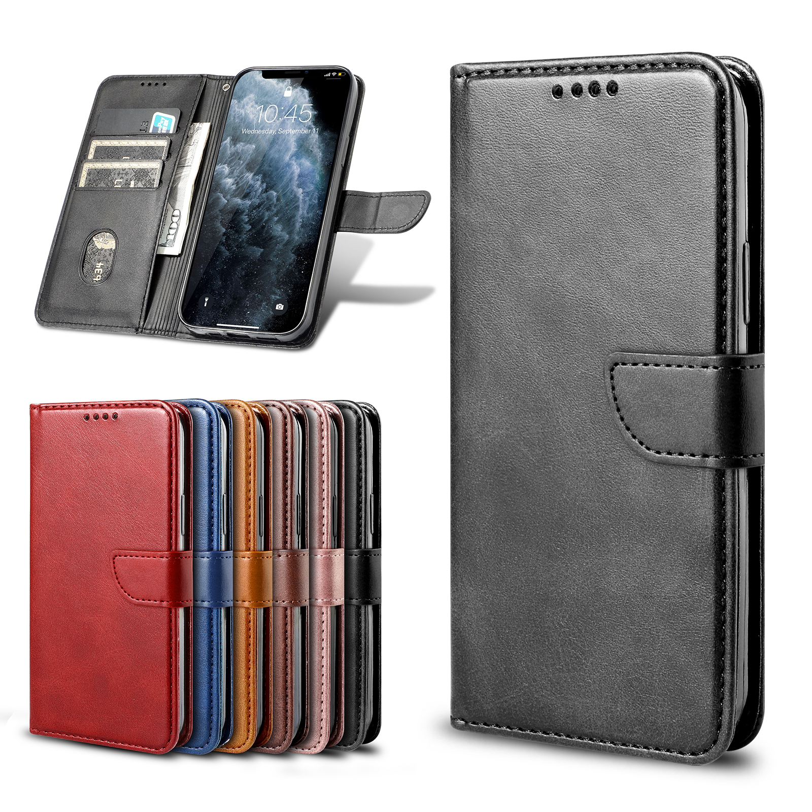 Luxury Phone Cases For VIVO T2 T1 IQOO NEO 6 5 SE 10 9 8 U5 U3 Z3 Y97 Y72 Y75 Z1 5G Pro Wallet Leather With Buckle Flip Case