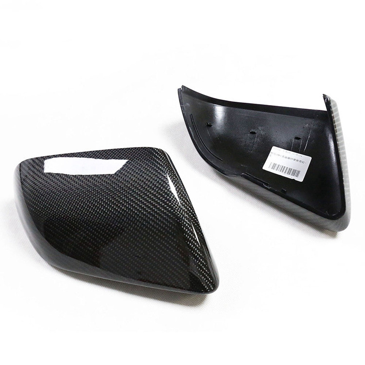 Car Side Mirrors Cover For Mustang 20 15-2022 US Edition Package Carbon Fiber Replacement Rearview Mirror Housing