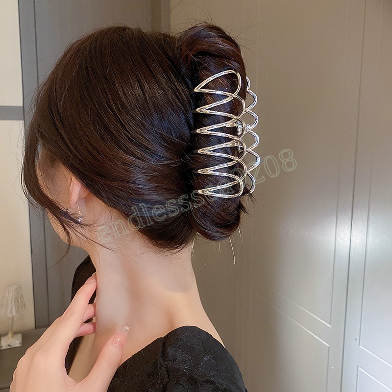 Grandes pinces à cheveux ajourées irrégulières, épingles à cheveux, Barrettes en métal de Style Punk pour femmes, couvre-chef Vintage, accessoires pour cheveux