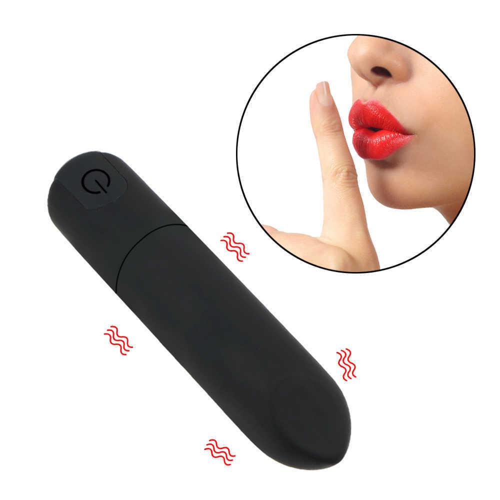 Articoli di bellezza Vibratore della pallottola Stimolatore del clitoride Potente massaggiatore del punto G Mini rossetto Dildo anale Giocattoli sexy le donne