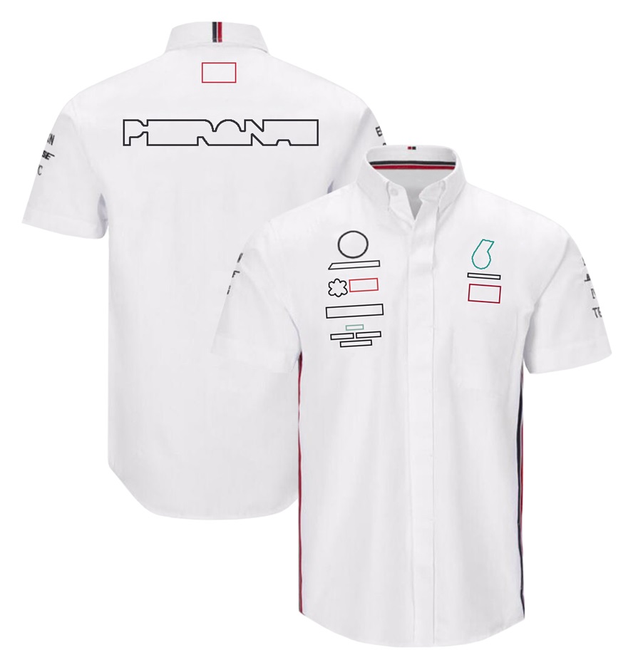 Nowy zespół wyścigowy F1 Racing Suit męski koszulka z krótkim rękawem Auto Work Koszulka Dostosowywanie