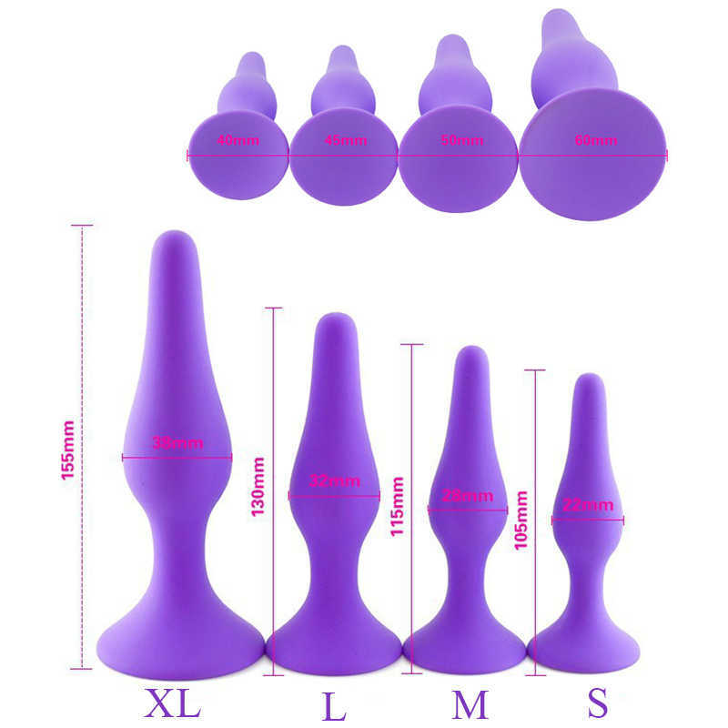 Beauty Items Siliconen Anaal Plug sexy Speelgoed voor Vrouw Prostaat Massager Butt Buttplug Mannen Volwassenen Volwassen Spel XL/L/M/S Maat