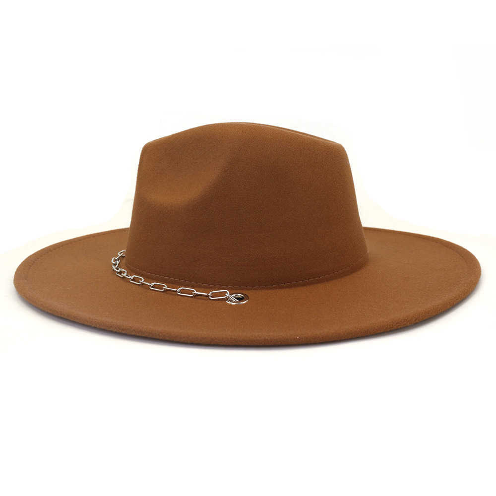 ビーニー/スカルキャップチェーン装飾fedora hat for women men ow wide brim peach heart top felted hat jazzキャップ冬パナマカーキ帽子チャポーt221013