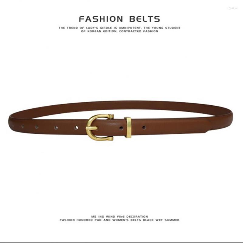 Ceintures faster ceinture en cuir mince pour femmes blanc noir marron marron haute qualité