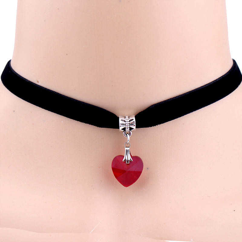 Компания красоты готическое панк -стиль Choker Lolita Корейское ожерелье BDSM Бондаж Goth Jewelry Женщины Японские аксессуары Harajuku Kawaii