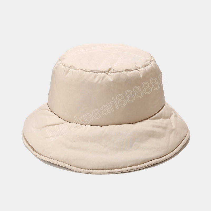 따뜻한 성인 여성 캐주얼 가죽 격자 무늬 버킷 모자 플로피 파나마 캡 고로스 낚시 일요일 모자 어부 모자 유니스석 겨울 모자