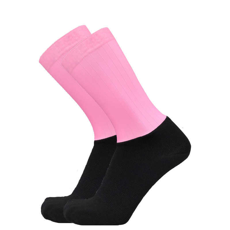 Sportsocken Neue hochwertige Nicht-Schlupf-Silikon-Radfahrrad-Rennsport-Fachmann-Team Aero Outdoor Running Sport T221019