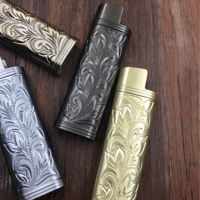 Latest Colorful Smoking Metal ED1 Lighter Case Casing Shell Protection Sleeve Portable Innovative Design Dry Herb Tobacco Cigarette Holder DHL