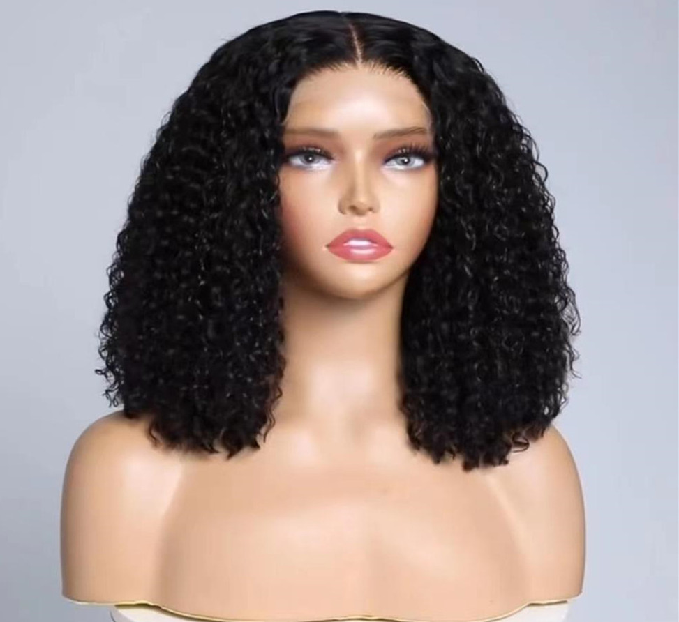 Full HD Dantel Peruk Afro Kinky Kıvırcık İnsan Saç Perukları Siyah Kadınlar İçin Brezilyalı Humain Remy 130% 14inch