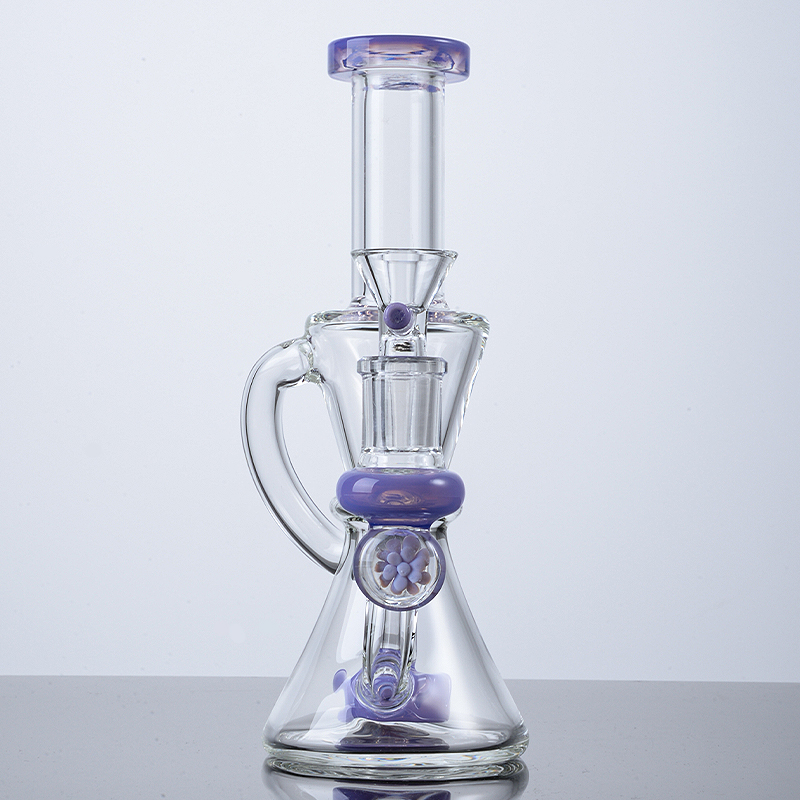 Klein Hohakahs Heady Glass Water Bong Recycler Showerhead Perc Percolator 14mm Joint Bongs Water Oil Dab Rigs with Bowl XL2062