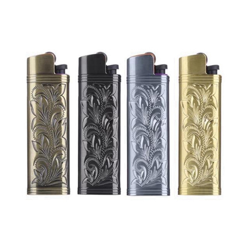 Latest Colorful Smoking Metal ED1 Lighter Case Casing Shell Protection Sleeve Portable Innovative Design Dry Herb Tobacco Cigarette Holder DHL
