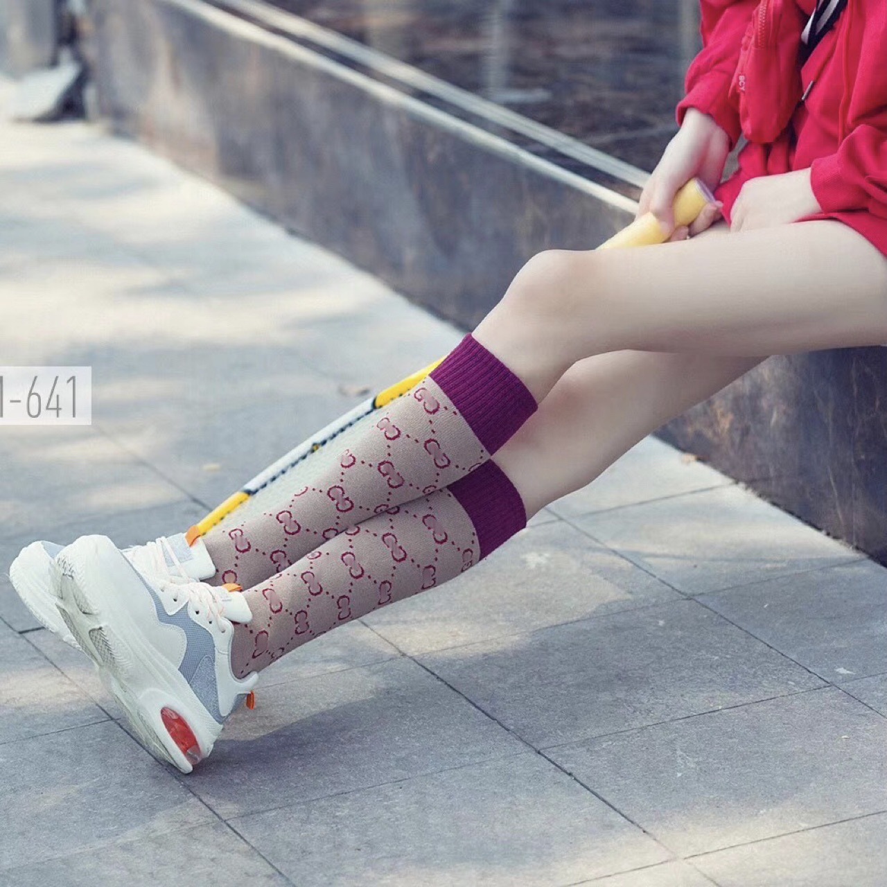 Designer dames sokken brief contrast kleur kousen katoen damesvorming luxe sportsok