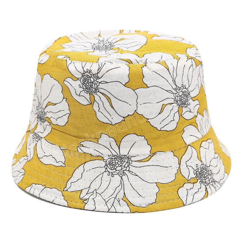 여름 가을 꽃 자수 버킷 모자 여성 꽃 해변 파나마 모자 최고 스냅 백 패션 꽃 선 모자