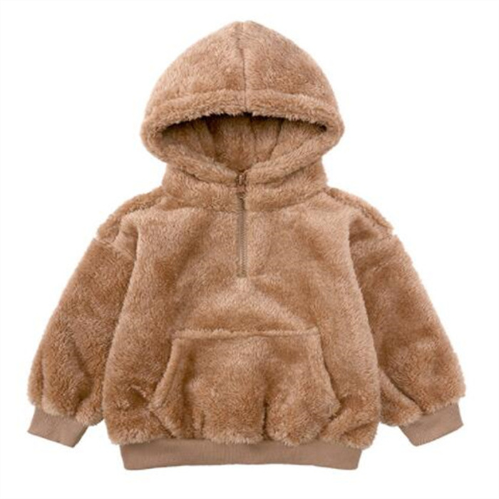 Enfants filles garçon manteau fermeture éclair conception veste bébé enfant en bas âge sweat à capuche automne hiver vêtements d'extérieur chauds pour enfants