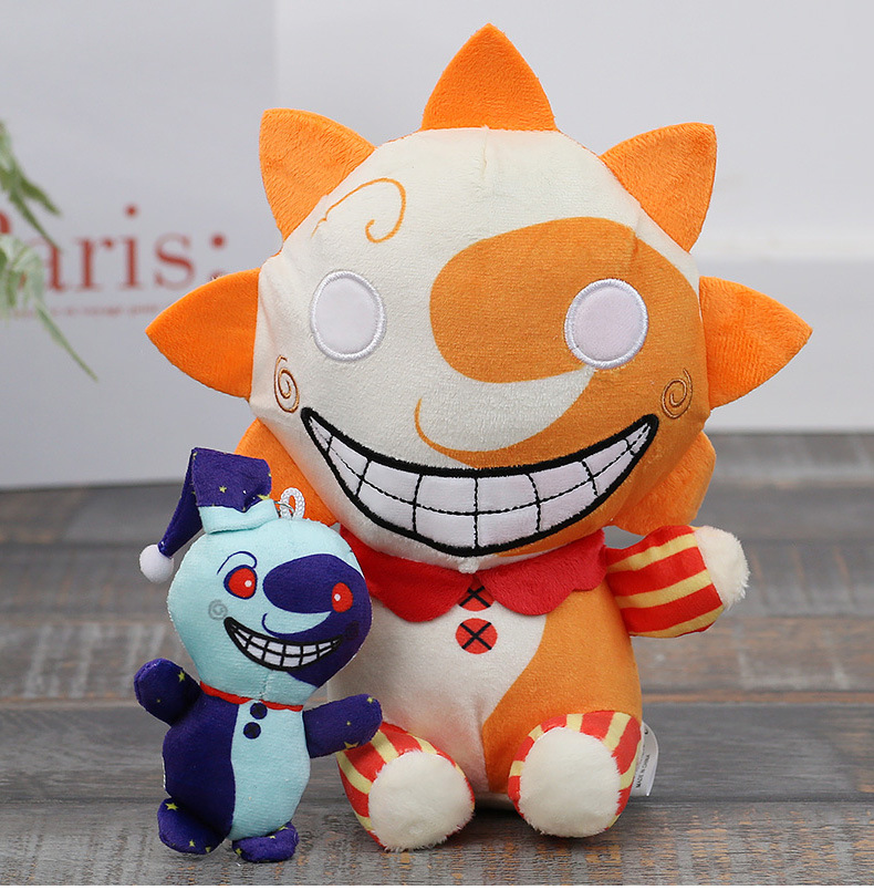 12-30cm Fnaf Sundrop And Moondrop Plush Toy Security Breach Sunrise BOSS Game Dolls Gift For Kids