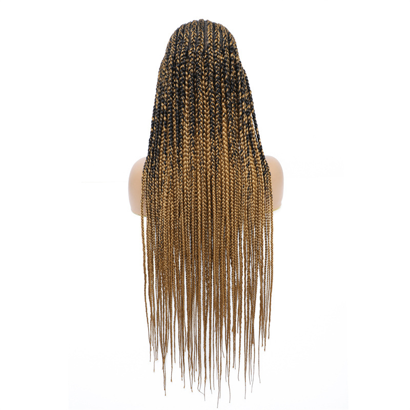 البربقة الأمامية الدانتيل مضفر شعر مستعار اصطناعي للنساء الأسود مثل شعرك مثل شعرك A21112