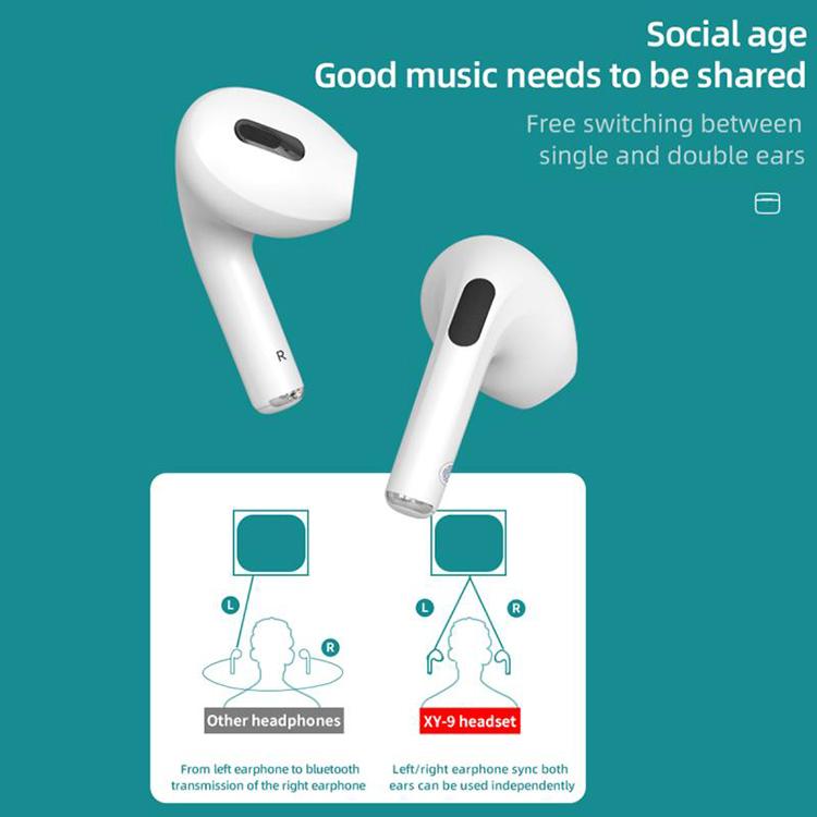 TWS Kablosuz Kulaklıklar Bluetooth uyumlu 5.0 Kulaklıklar Su Geçirmez Kulaklıklar iPhone Kulaklık için Stereo Mikrofon