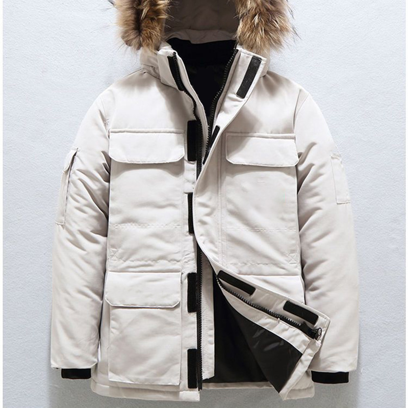 Вниз куртки мужские женские дизайнеры Parka Coats Veste Homme Winter Puffer Big Furs Appare Fourrure Overwear Manteau Hiver Canadian Parkas
