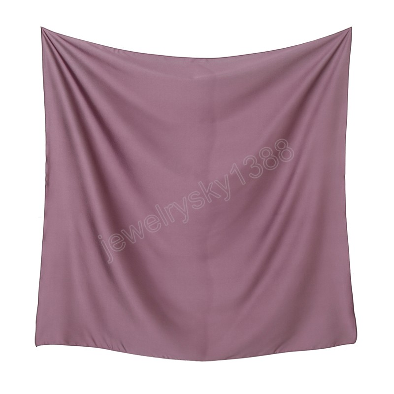 125x125 cm plaine Satin carré écharpe femmes musulman Hijabs châles solide Foulard enveloppes Islam Turban bandeau Bufandas Foulard Femme