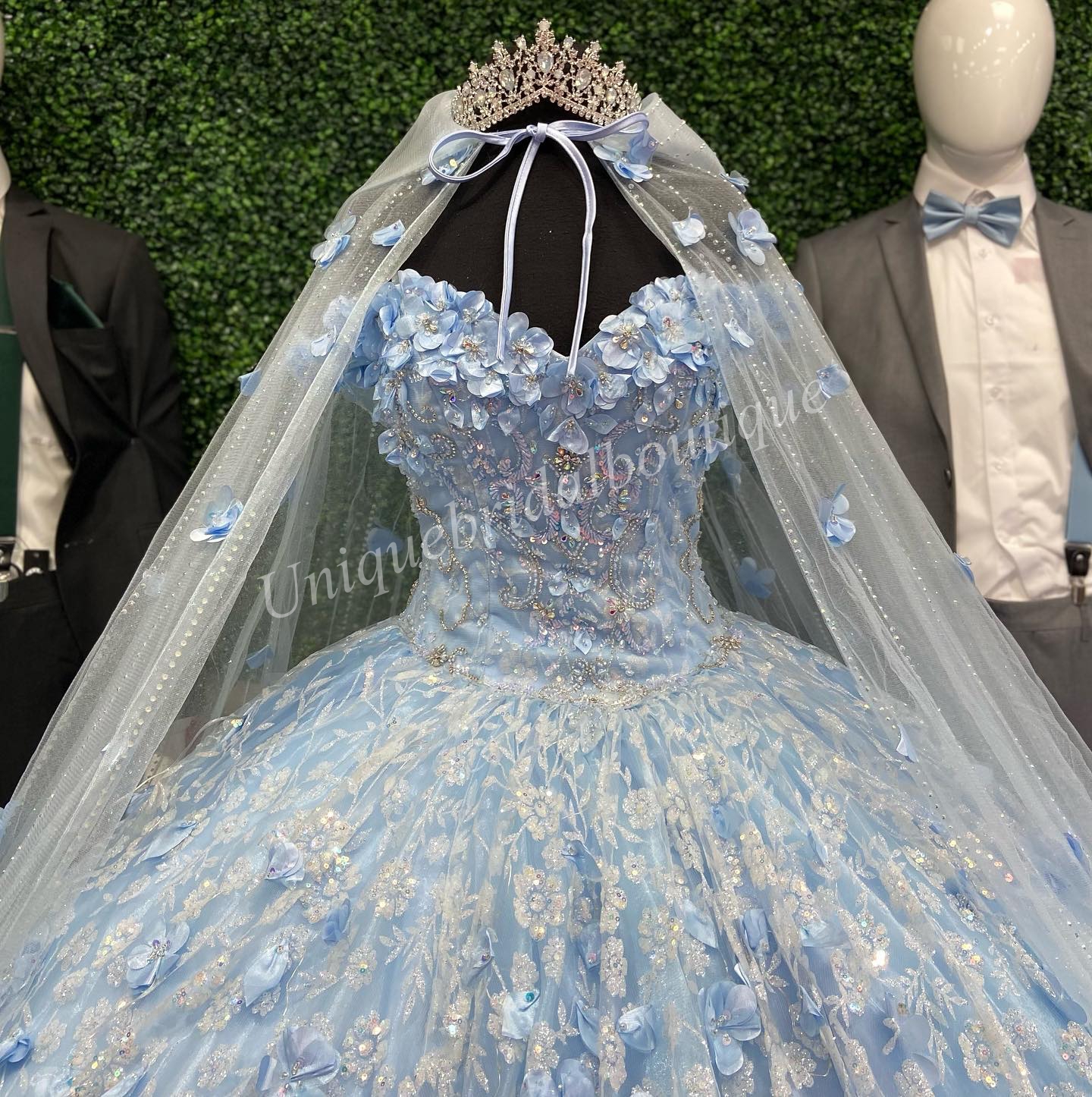Orkid￩ quinceanera kl￤nning 2023 cape glitter off-shoulder 3d blommor kvitten boll kl￤nning korsett s￶t 16 f￶delsedagsfest prom gala vestidos de 15 anos charro mexikansk rodnad