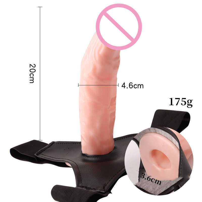 Beauty Items Männer Riem Auf Dildo Slipje Wearable Holle Penis Verlängern Mouwen Strapon Broek Harnas Für Mann Sexy Spielzeug Für Frauen Homosexuell