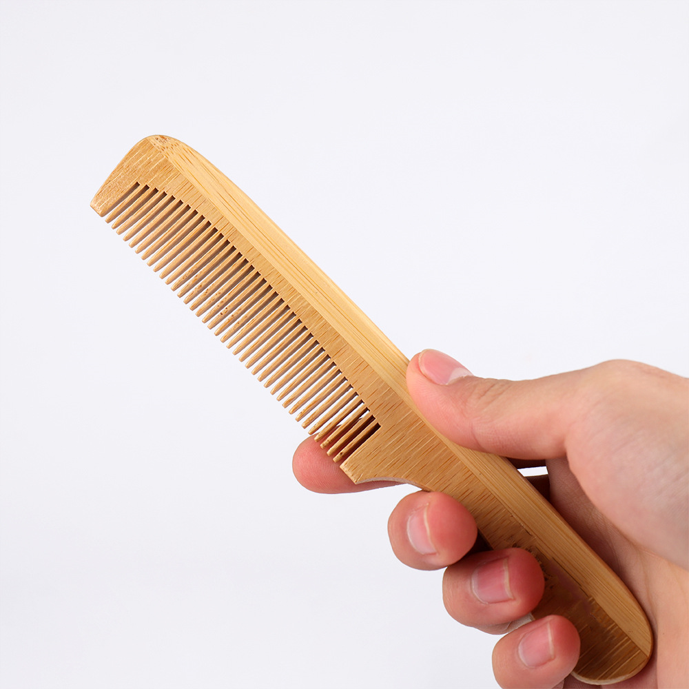 Outils de maquillage jetable antistatique en bambou en bois de peigne en bois brosse à éventail brosse cheveux et massage de beauté pour l'hôtel